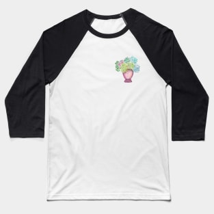 succulent in a pot watercolor Baseball T-Shirt